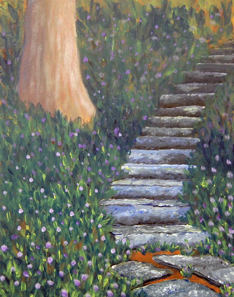 emilie-esker-squill-and-stairs-painting