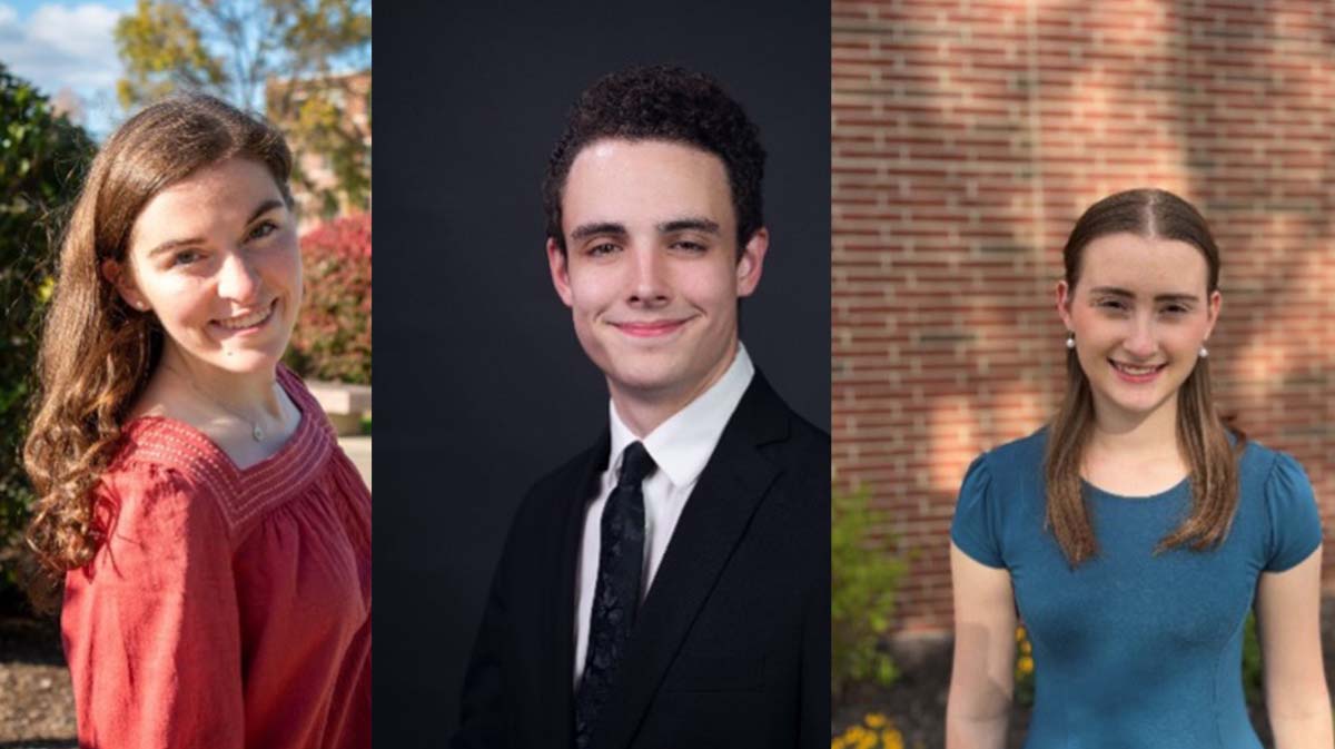 Mikayla Jette ’25        Louis Rivelli ’28           Cassie Schaefer ‘27