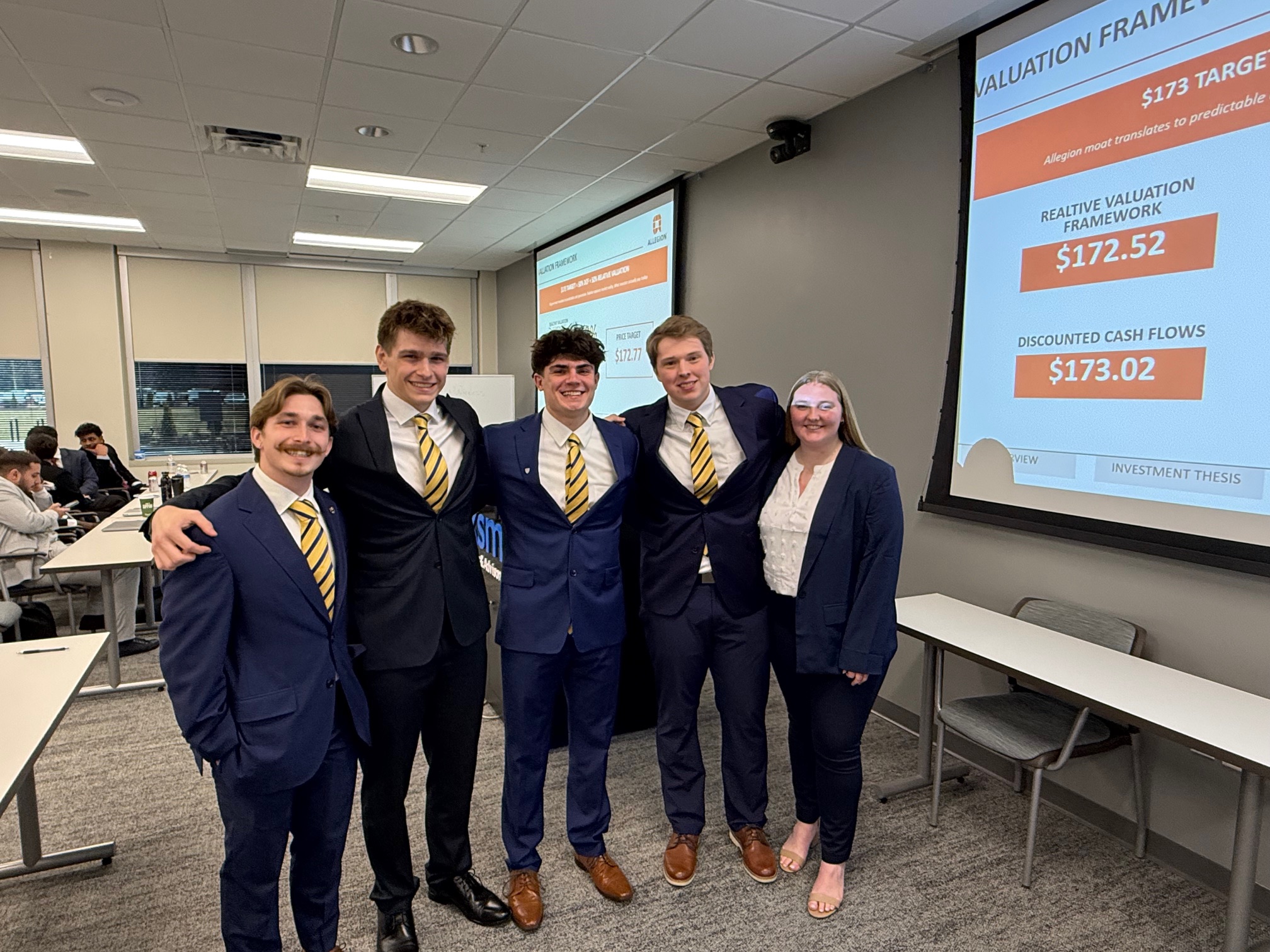 Marian University Finance Team Earns Runner-Up Finish at Statewide CFA Research Challenge