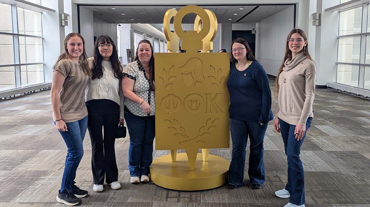 PTK Students posing for photo