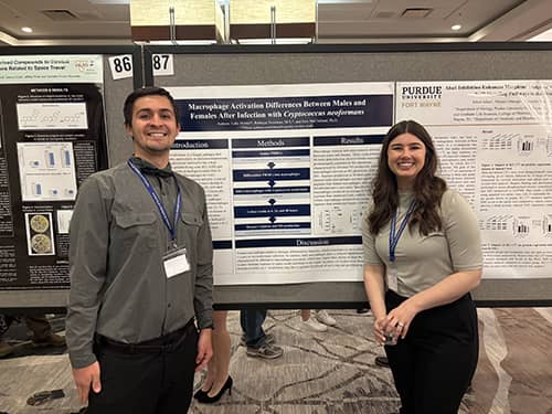 MU-WCOM students presenting posters