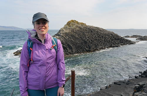 Dr. Kim Smith on the shore