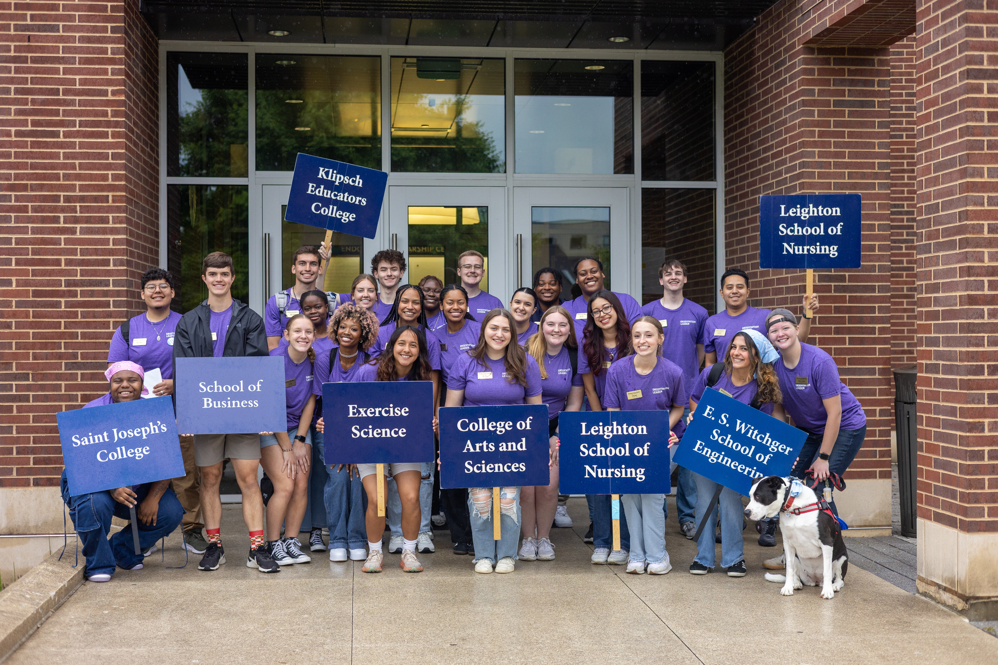 Student leaders at Orientation