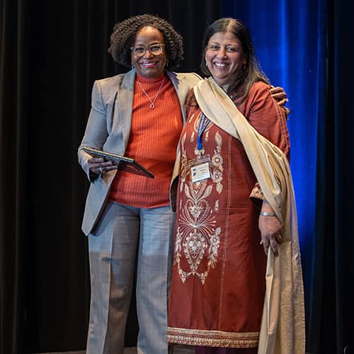 Dr. Tia Bell and Dr. Akbar