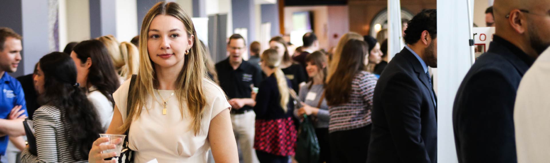 Students at residency fair