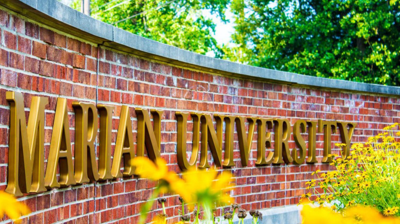 Marian University Sign