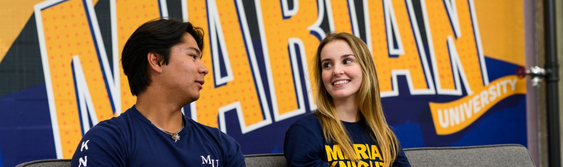 Students sitting on couch