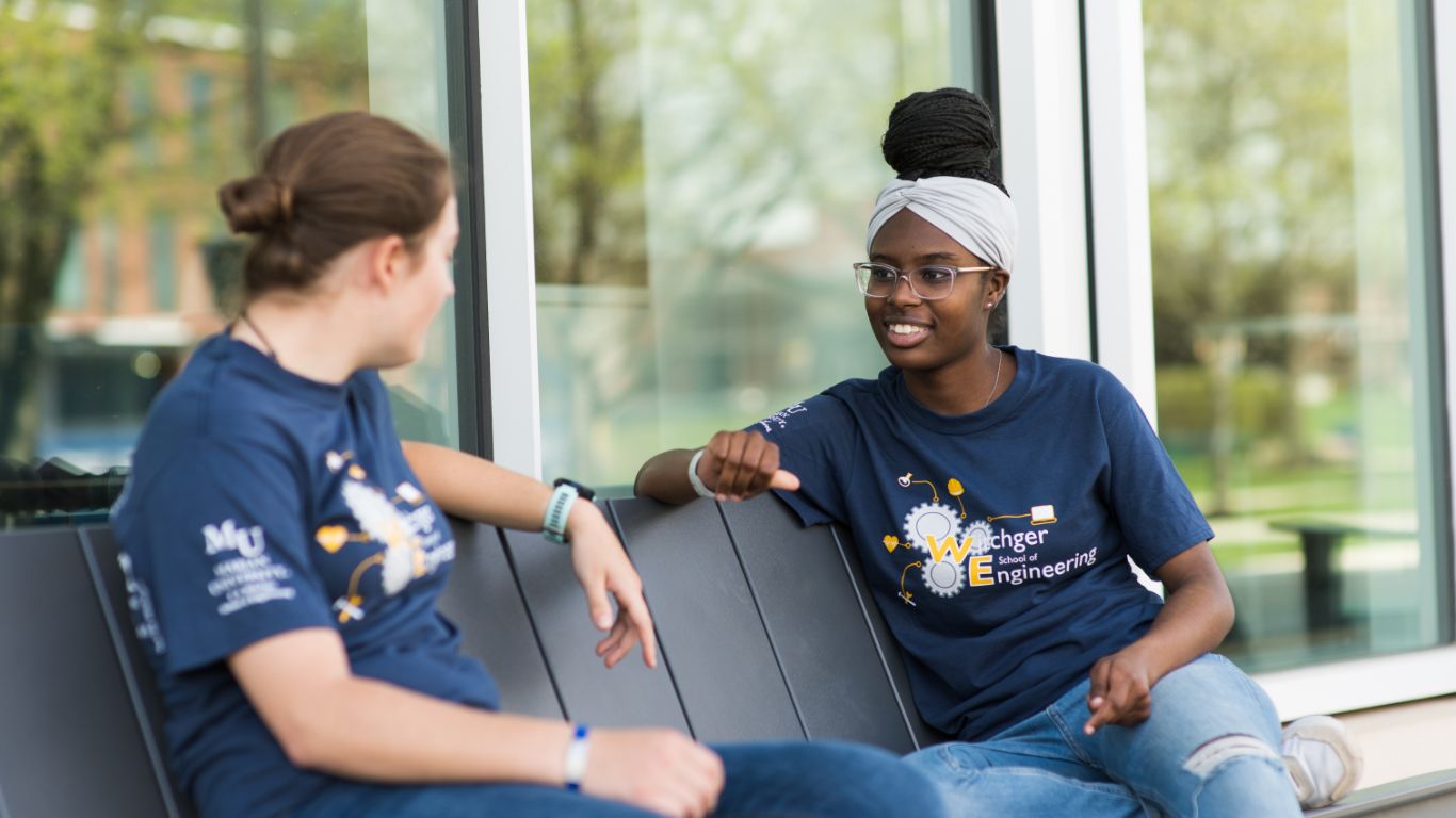 Biomedical students talking together
