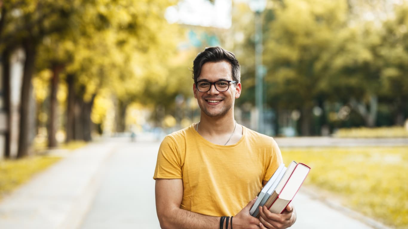 Global Studies student on campus
