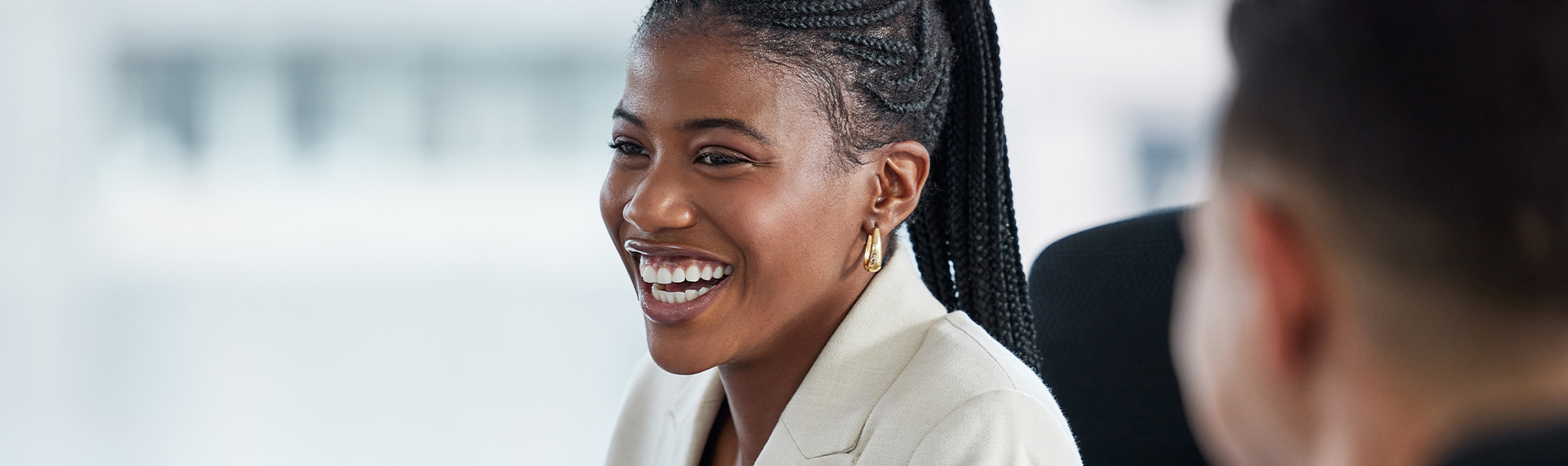 Student smiling