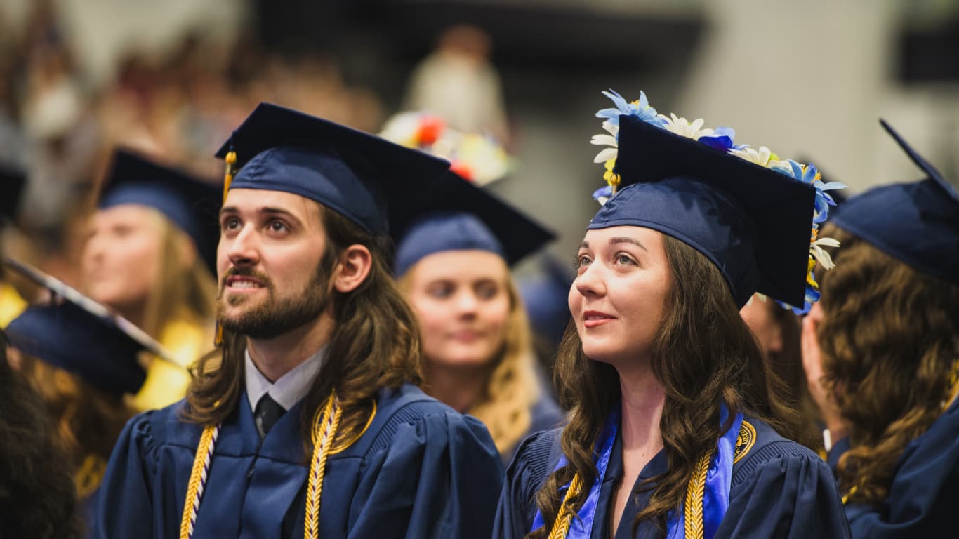 Students at Graduation