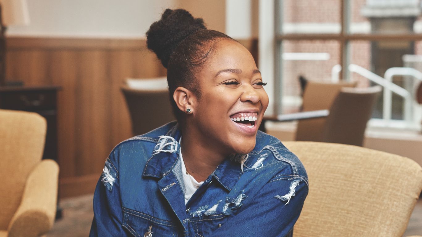 Student Laughing