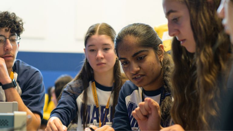 Students working together