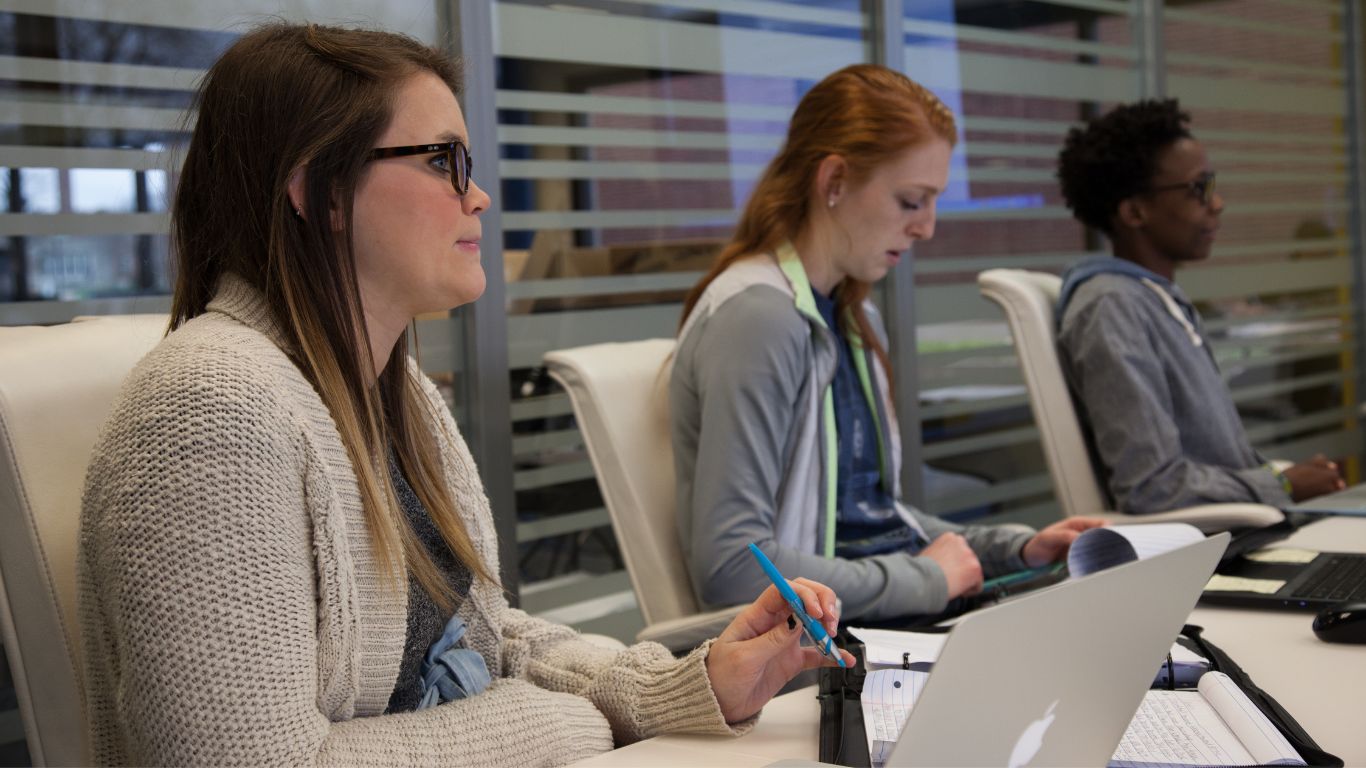 Accounting students in classroom