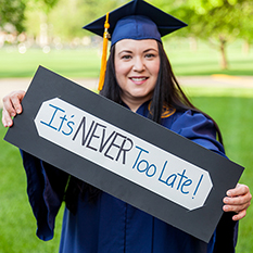 Its never too late graduate