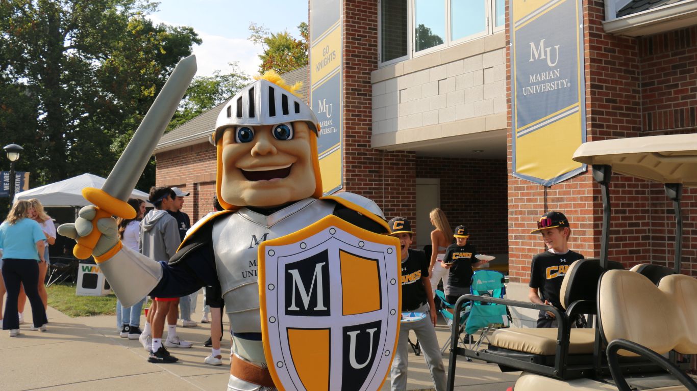 Knightro, Marian's mascot