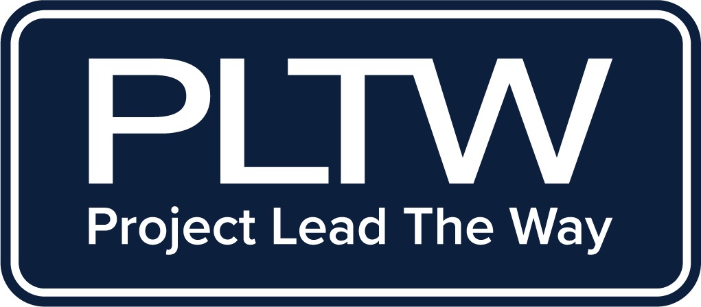 Logo for Project Lead The Way (PLTW).