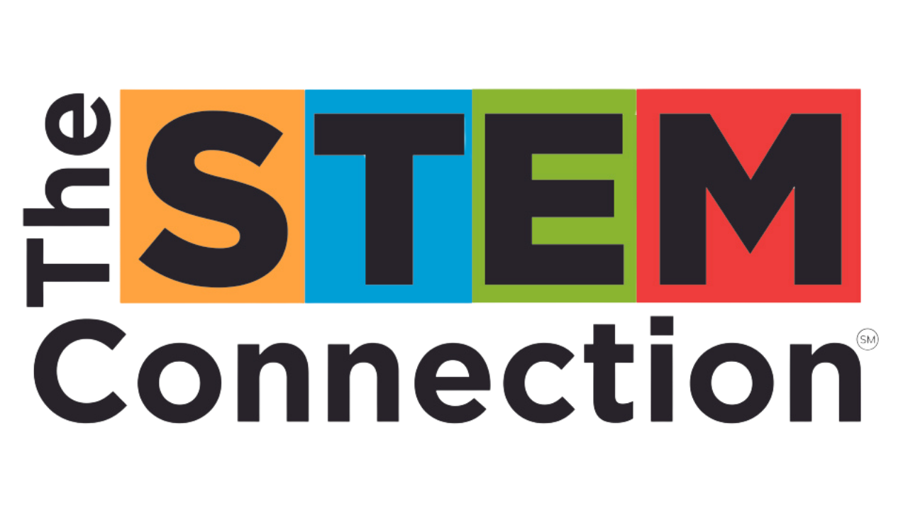 Logo for The STEM Connection featuring vibrant colors and bold typography.