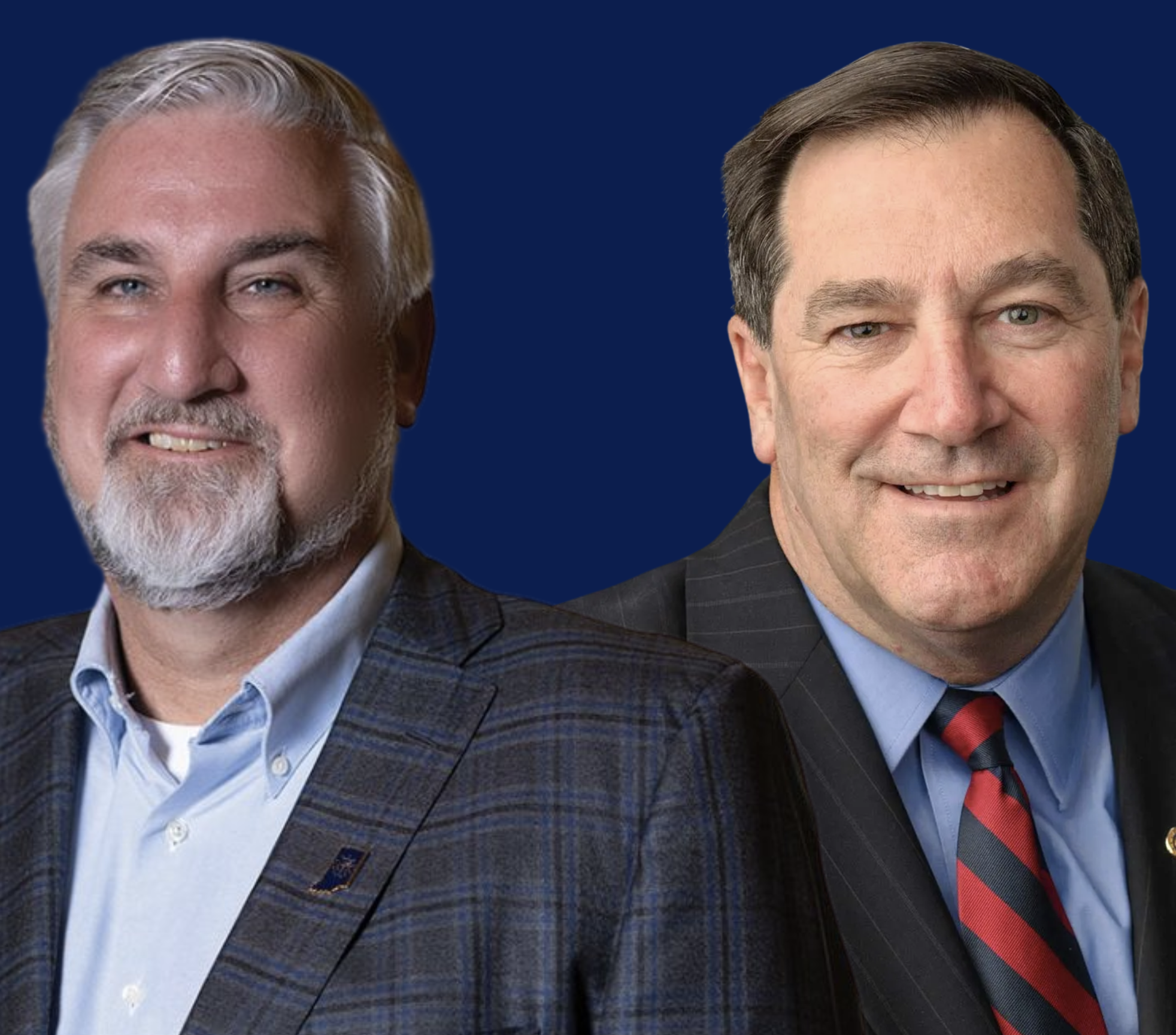 Governor Holcomb and Senator Donnelly banner