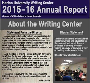 Writing Center Annual Report