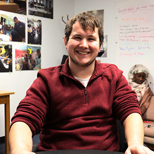 Daniel Burkhardt is a tutor in the Writing Center at Marian University