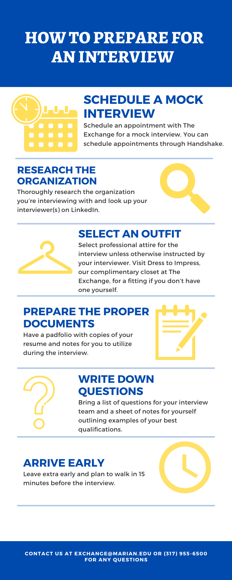 Interview preparation infographic