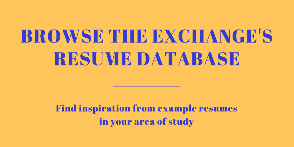 resume database