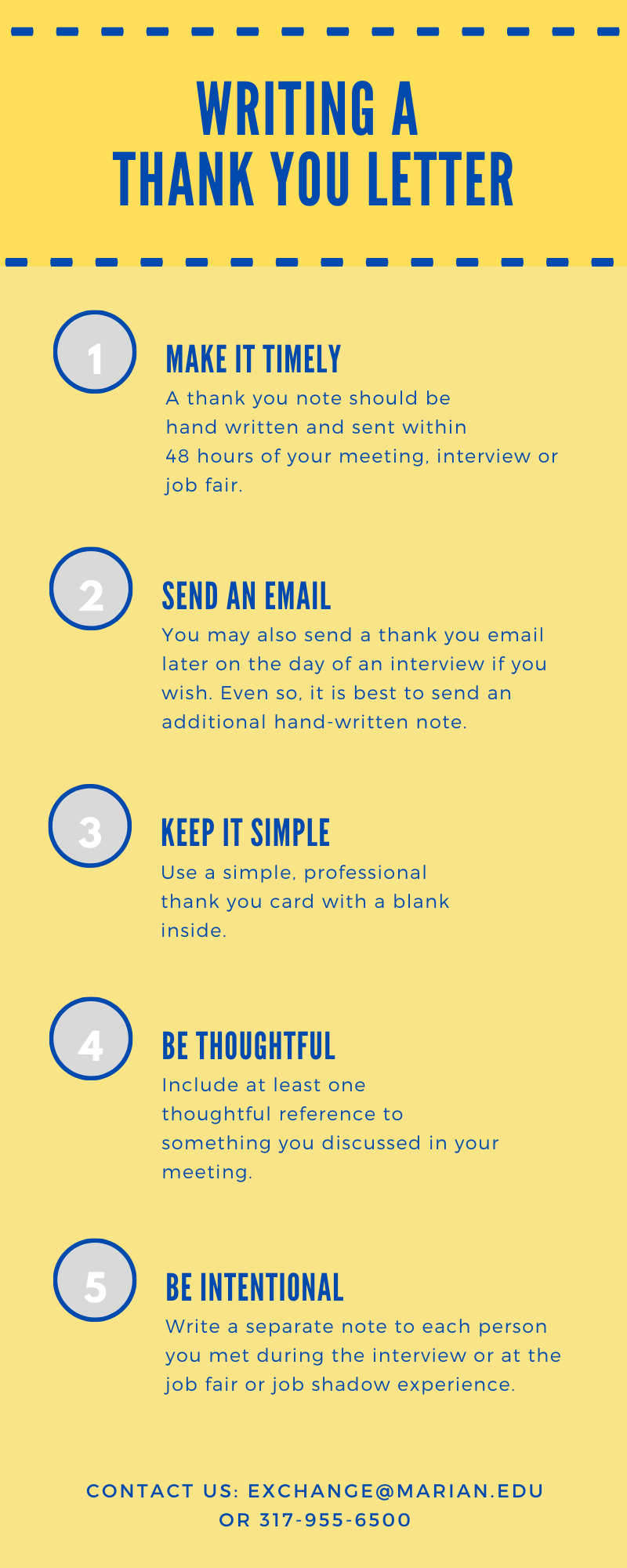 Thank you letter infographic