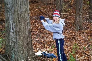 ecolab research pic - girl measuring tree