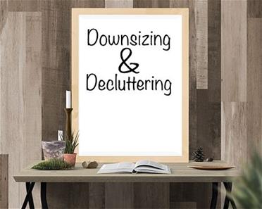 Downsizing and Decluttering White Board
