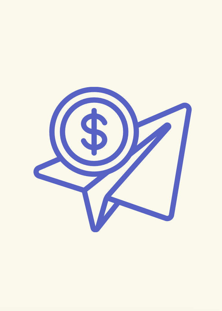 Paper Airplane Money Icon