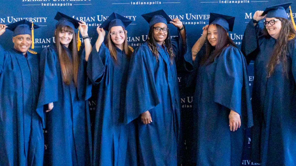 Women's prison graduates