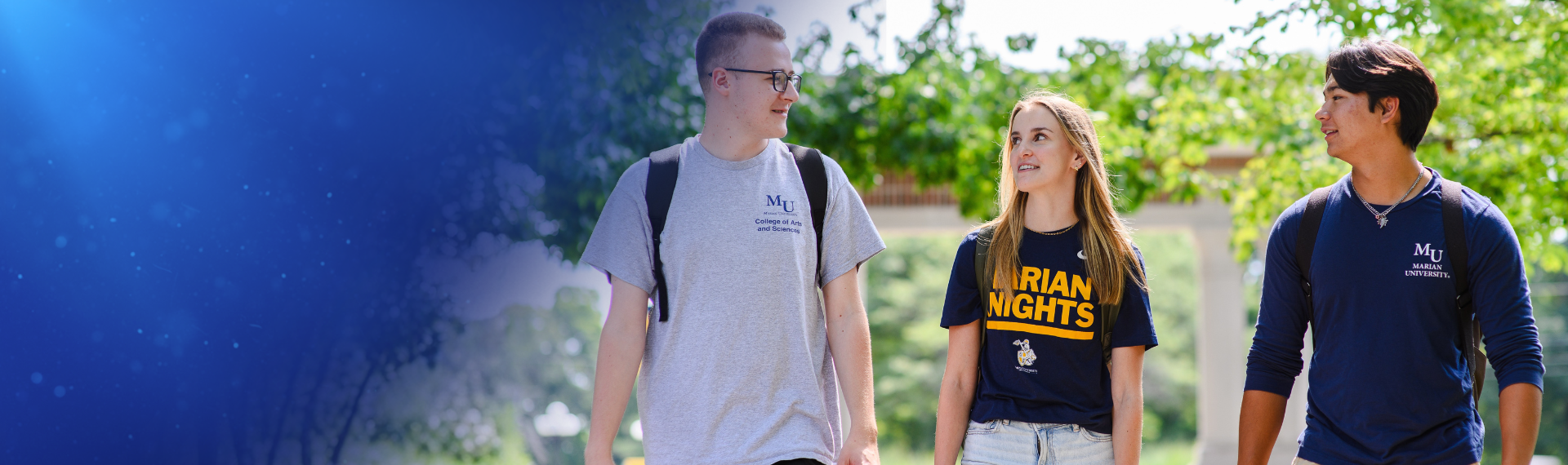 Marian University business students